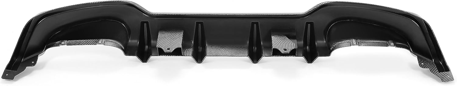HECASA Difusor trasero compatible con Toyota Corolla Hatchback 2019-2022 y Toyota Auris Hatchback, difusor de parachoques trasero, divisor de cenefa