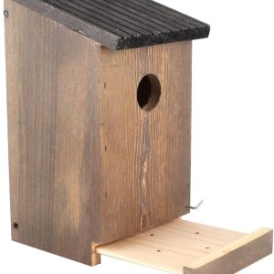 Fydun Hanging Wooden Bird House DIY Breeding Parrots Bird Nesting Box for Outdoor Garden Decoration Hanging Wooden Bird House for Family Fydun Hanging Wooden Bird House DIY Breeding Parrots Bird Nesting Box for Outdoor Garden Decoration Hanging Wooden Bird House for Family