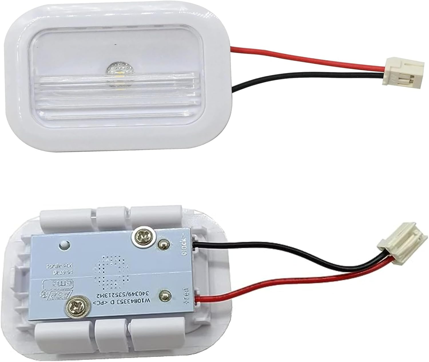 Luz LED para refrigerador Whirlpool kenmore kitchenaid maytag W10843353, W11205083, W10695459, reemplazo de montaje de módulo de luz LED (2)