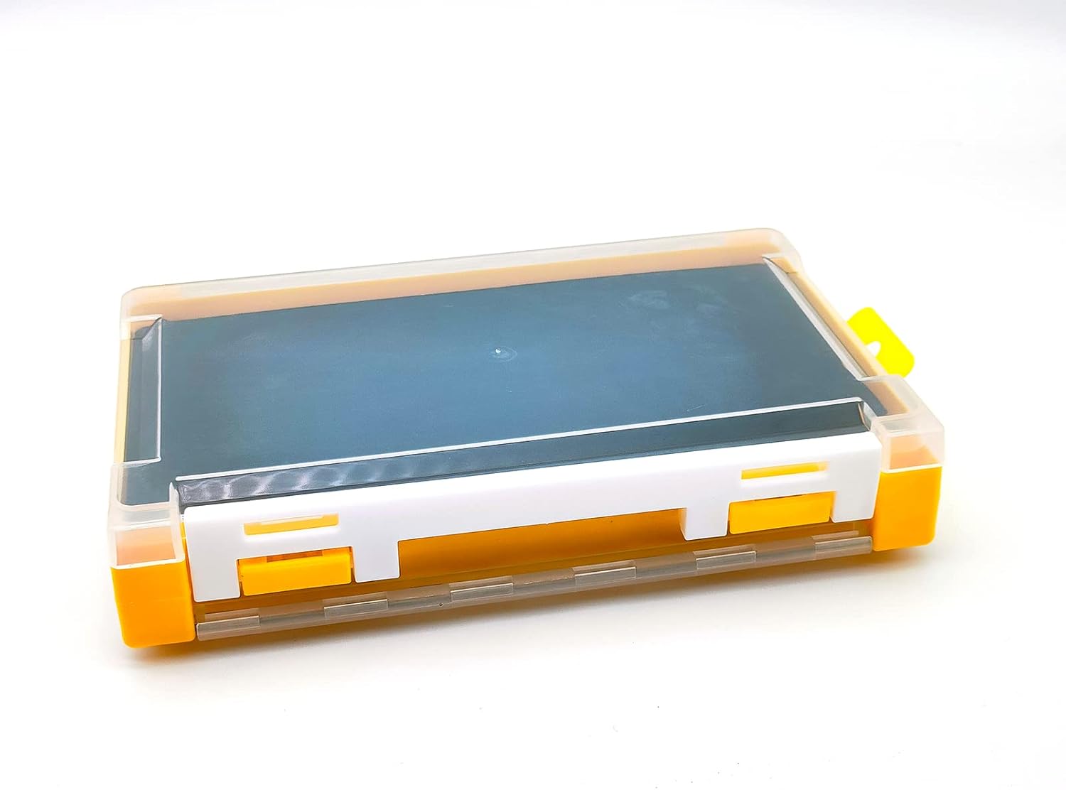 Tgpiao Caja de aparejos de pesca, organizador de cebos de pesca de doble cara, mini caja de aparejos organizadora, estuche de almacenamiento de