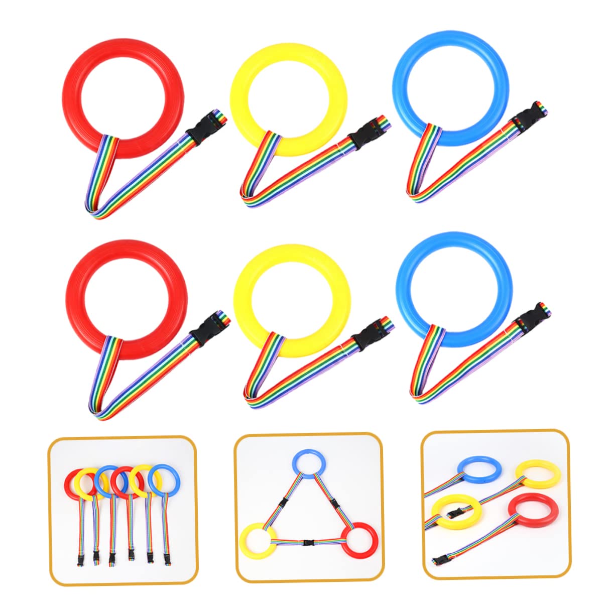 TOYANDONA Cuerda para caminar para niños, 30 piezas, correa de línea, desmontable, juego de juguetes para alumnos, cuerda de plástico para caminar