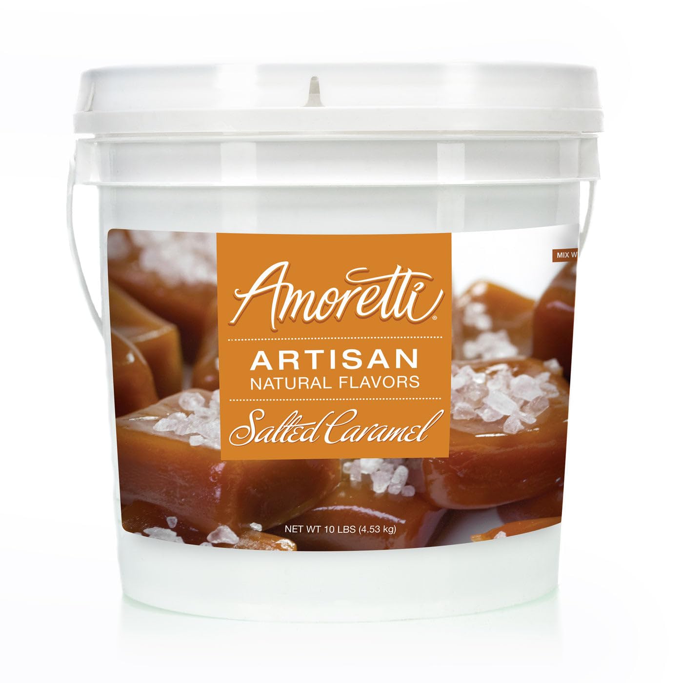 Amoretti – Sabor artesanal de caramelo salado natural 2.2 libras – Uso en aplicaciones de pastelería, salados, elaboración de cerveza y helado, sin