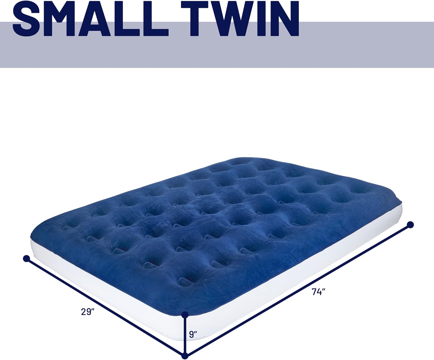 Colchón inflable de lujo duradero de 9 pulgadas con tecnología Comfort Coil y bomba de alta capacidad, bueno para campamento, hogar y viajes