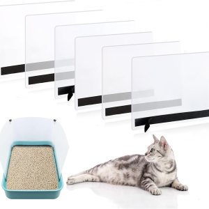 6 protectores de orina para gatos, caja de arena para gatos, protección contra salpicaduras de orina, fácil de limpiar, protectores de privacidad 6 protectores de orina para gatos, caja de arena para gatos, protección contra salpicaduras de orina, fácil de limpiar, protectores de privacidad