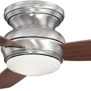 Minka-Aire F593L-PW Tradtional Concept Ventilador de techo empotrado de 44 pulgadas con luz LED integrada de 14 W en acabado de peltre Minka-Aire F593L-PW Tradtional Concept Ventilador de techo empotrado de 44 pulgadas con luz LED integrada de 14 W en acabado de peltre