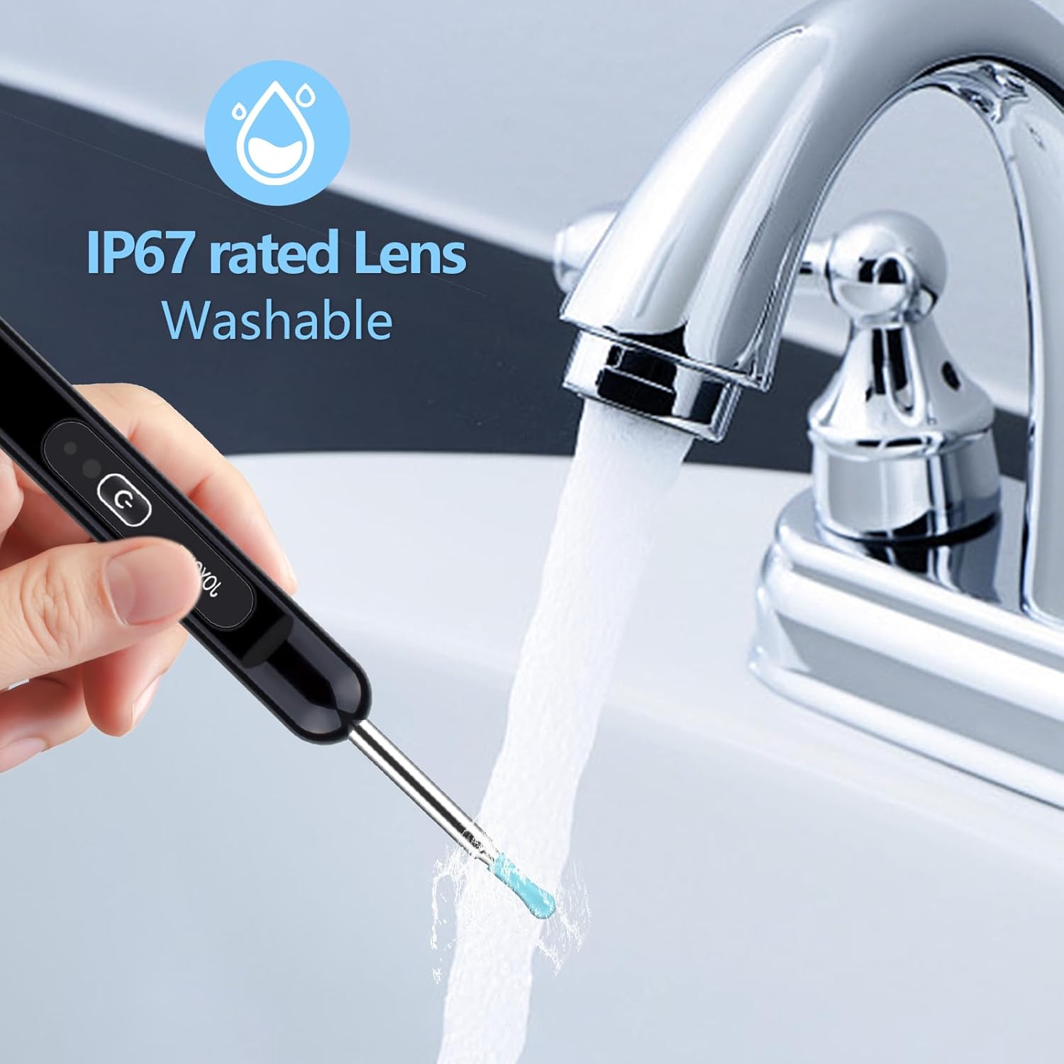 Joygift Cámara de eliminación de cera de oído, recientemente actualizado 1080P, con lente impermeable IP67, 6 luces LED, kit de cuidado de oídos de
