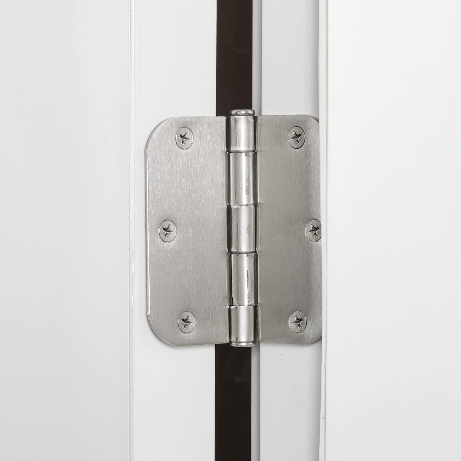 HOME MASTER HARDWARE Bisagras de puerta de 3.5 pulgadas x 3.5 pulgadas, bisagras de puerta para interior residencial para dormitorio, con esquina de