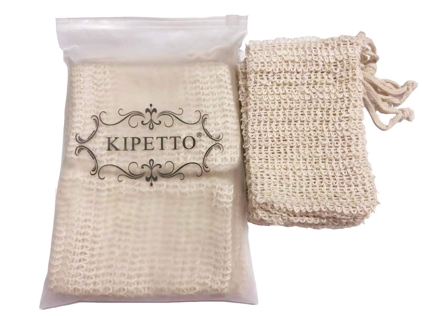 15 bolsas ahorradoras de jabón natural de sisal exfoliante bolsa de jabón con cordón para ducha y baño, 5.5 x 3.5 pulgadas