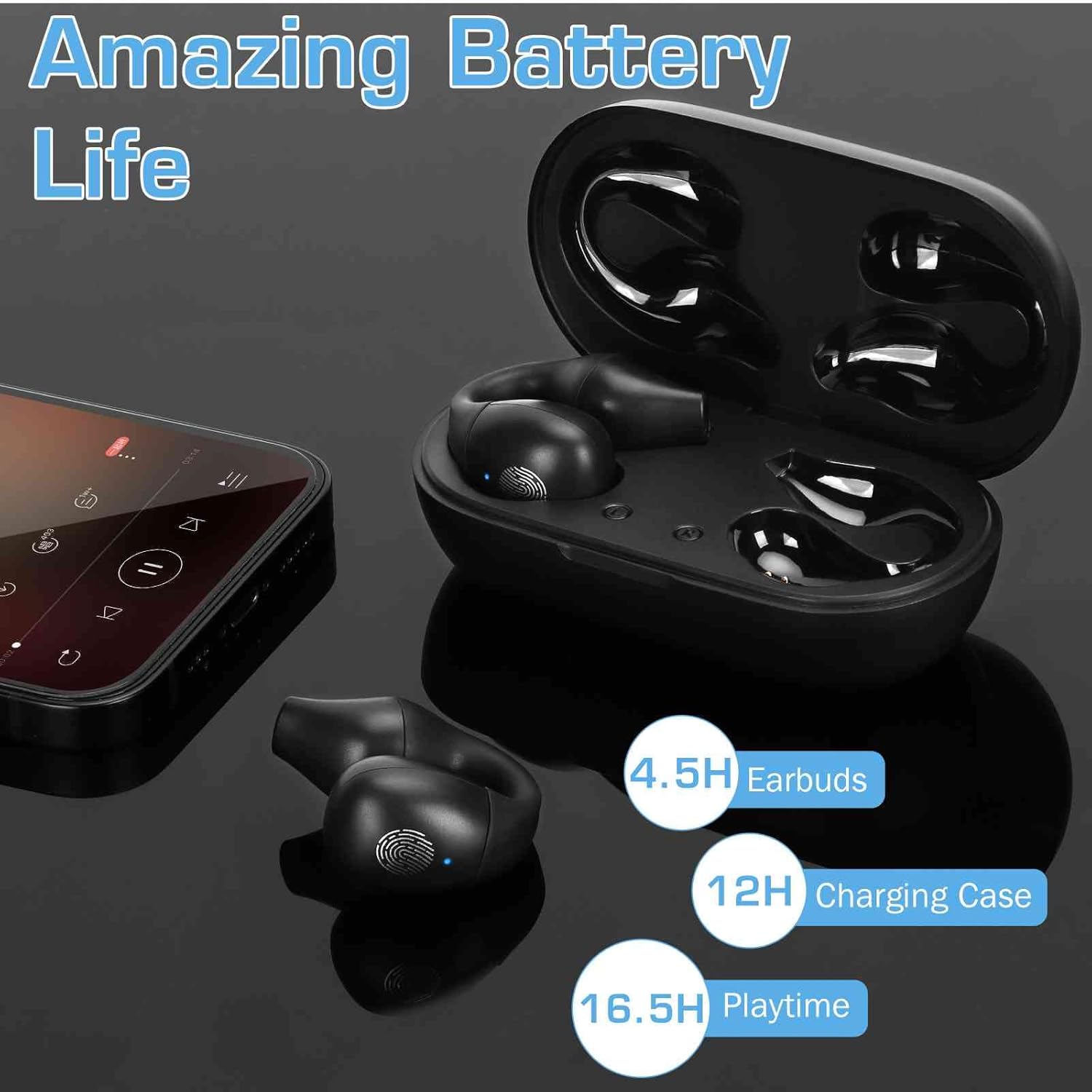 UrbanX UX3 Auriculares Inalámbricos Verdaderos Auriculares Bluetooth Control Táctil Con Estuche De Carga Auriculares Estéreo Auriculares