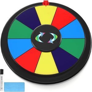 Rueda giratoria de premio de 10 pulgadas Spinner de mesa colorido de doble cara Gira la rueda de ruleta para carnaval, feria comercial, gana Rueda giratoria de premio de 10 pulgadas Spinner de mesa colorido de doble cara Gira la rueda de ruleta para carnaval, feria comercial, gana