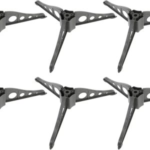 VOSAREA 6 soportes para árbol de Navidad, base de árbol de Navidad artificial, triabgle de mesa, mini soportes para árbol de Navidad (negro) VOSAREA 6 soportes para árbol de Navidad, base de árbol de Navidad artificial, triabgle de mesa, mini soportes para árbol de Navidad (negro)