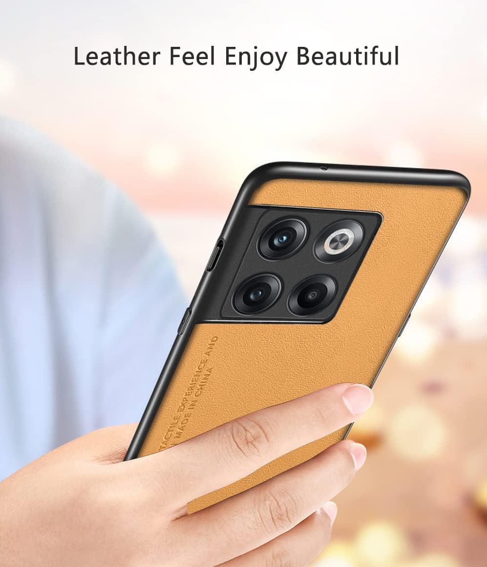 Funda para OnePlus 10T 5G, funda de piel sintética TPU suave, extremadamente ligera, protección de la cámara, funda de cuero para OnePlus 10T 5G