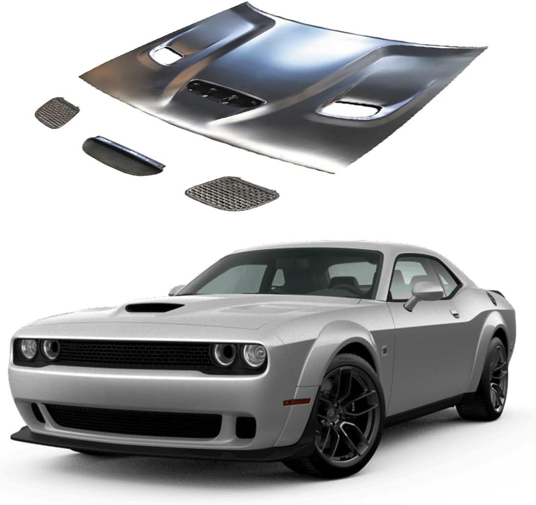 Capucha compatible con Dodge Challenger 2015-2023, HELLCAT STYLE