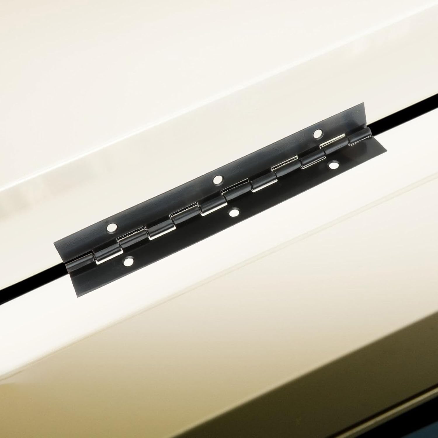 figatia Bisagra de piano de acero inoxidable con agujeros, bisagras para muebles, bisagra continua para puerta, carpintería, ventana, barco,