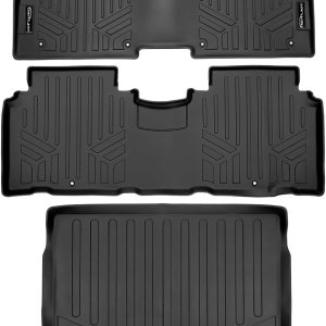 SMARTLINER Juego de alfombrillas y revestimiento de carga para todo tipo de clima, color negro, compatible con Hyundai IONIQ 5 2022-2024 SMARTLINER Juego de alfombrillas y revestimiento de carga para todo tipo de clima, color negro, compatible con Hyundai IONIQ 5 2022-2024
