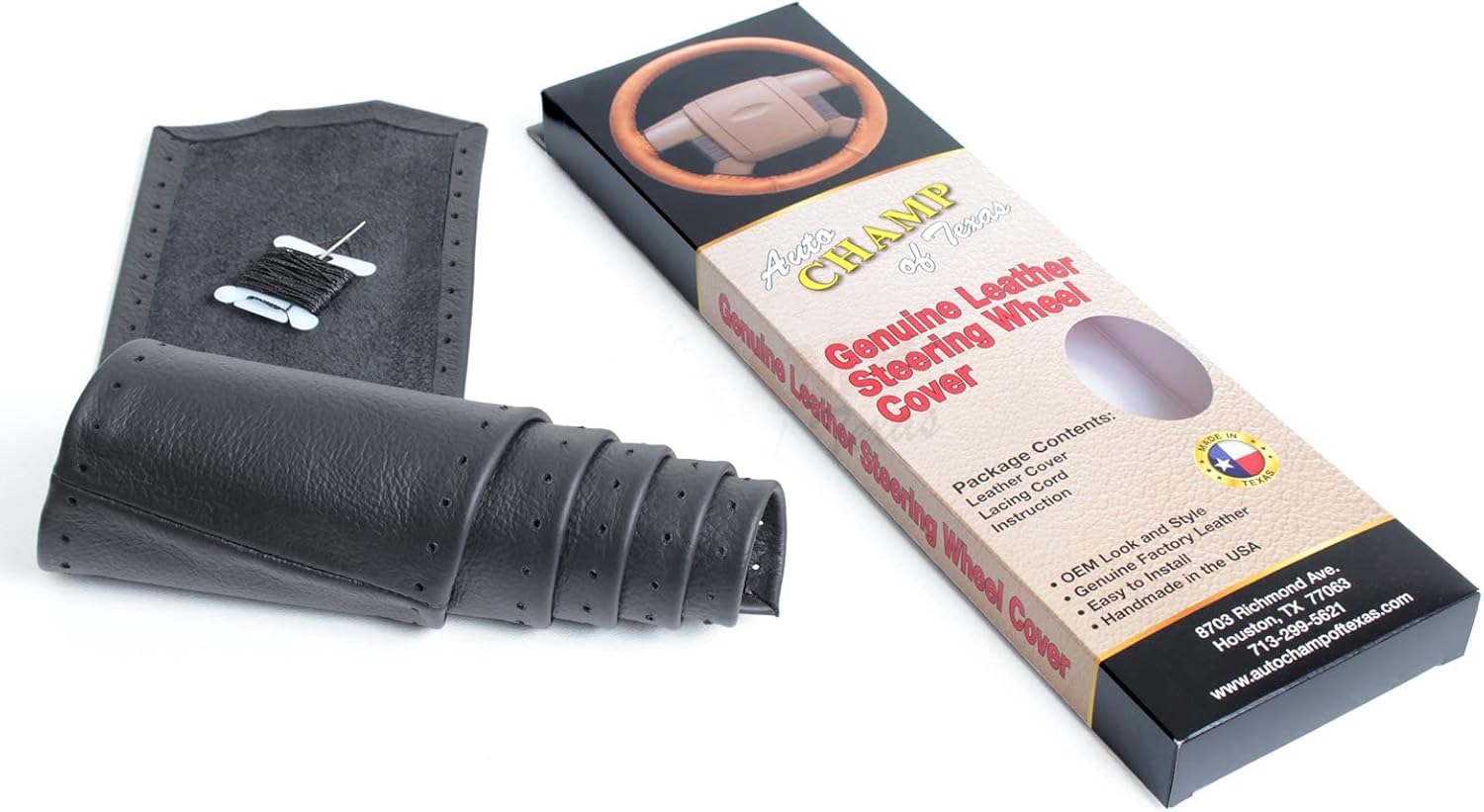 Compatible con Dodge Ram 1500 2500 3500 2009-2012 – Funda de cuero para volante, color negro