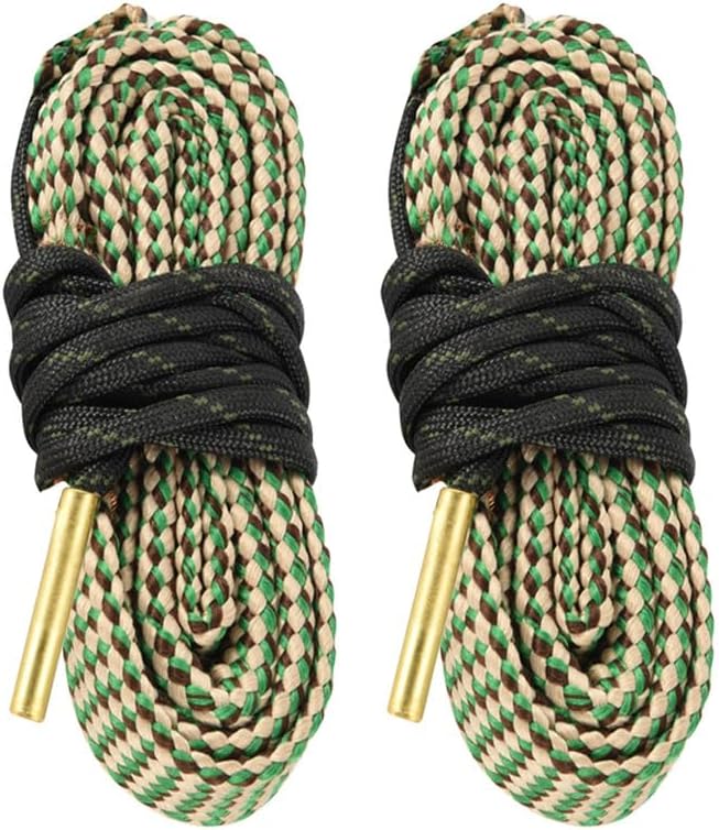 Bore Cleaner for Rifle Pistol Shotgun, Reusable Gun Snake Barrel Cleaning Rope for (.22 .223 5.56) (9mm .380 .357 .38) (.308 7.62mm 30-06 .30 .300