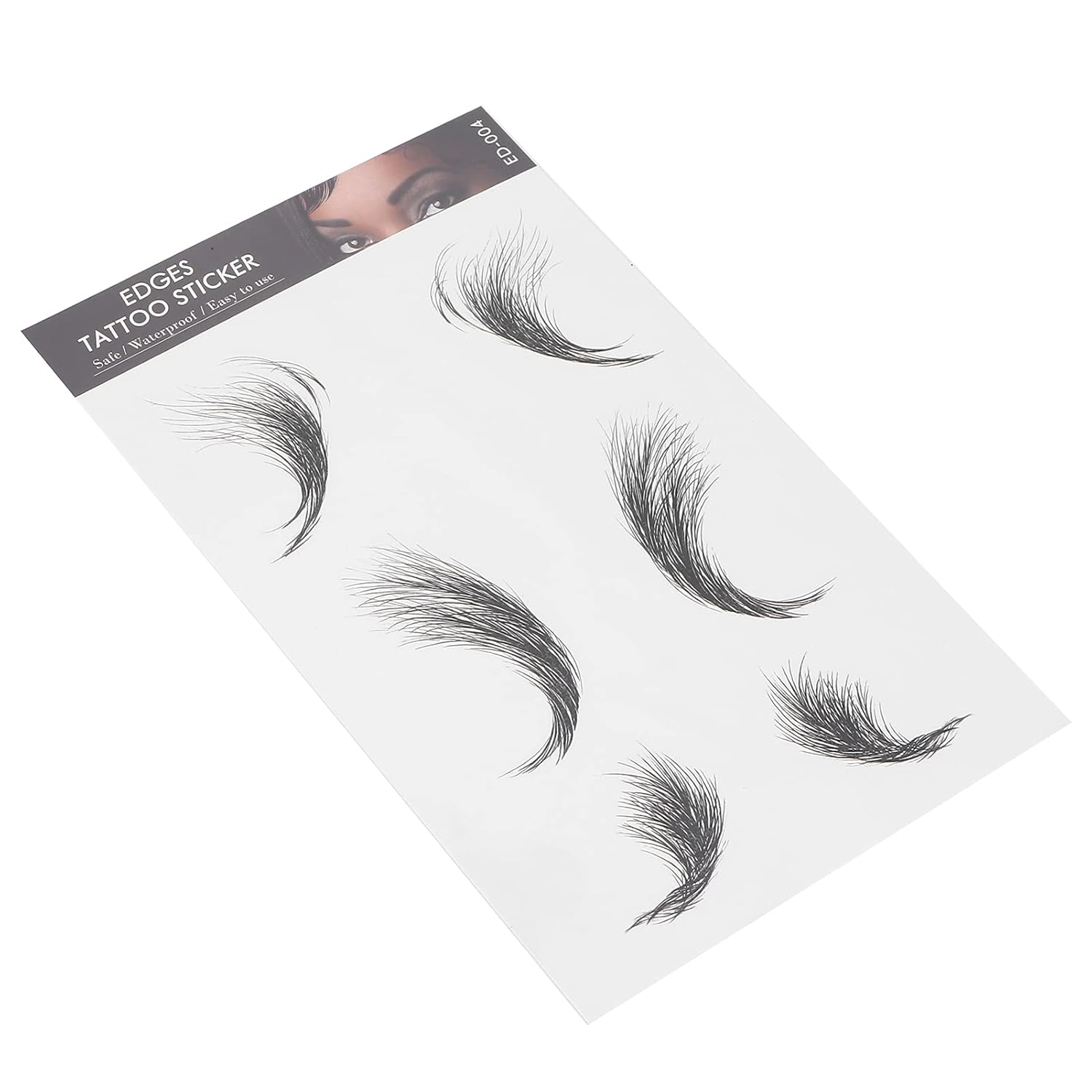 Adhesivo de tatuaje para el cabello, adhesivo temporal para el cabello, calcomanías de línea de cabello, peinados de mujer, tatuaje, tatuaje de