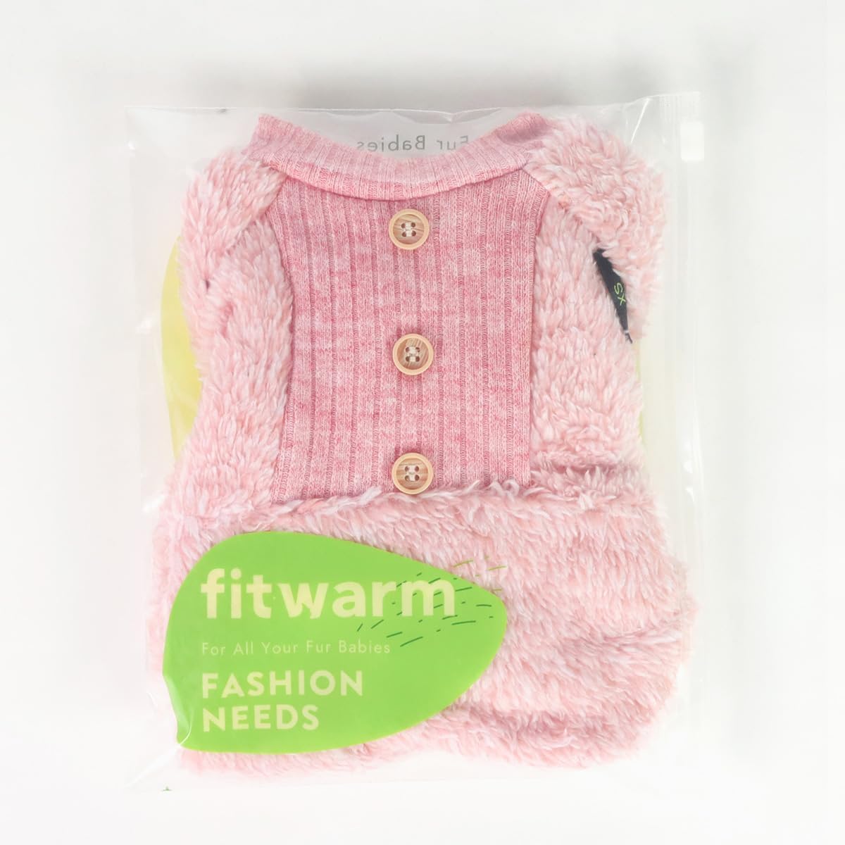 Fitwarm Pijama mullido para perros, ropa de invierno para perros pequeños, mameluco con pies, atuendo para gatos, rosa jaspeado, XS