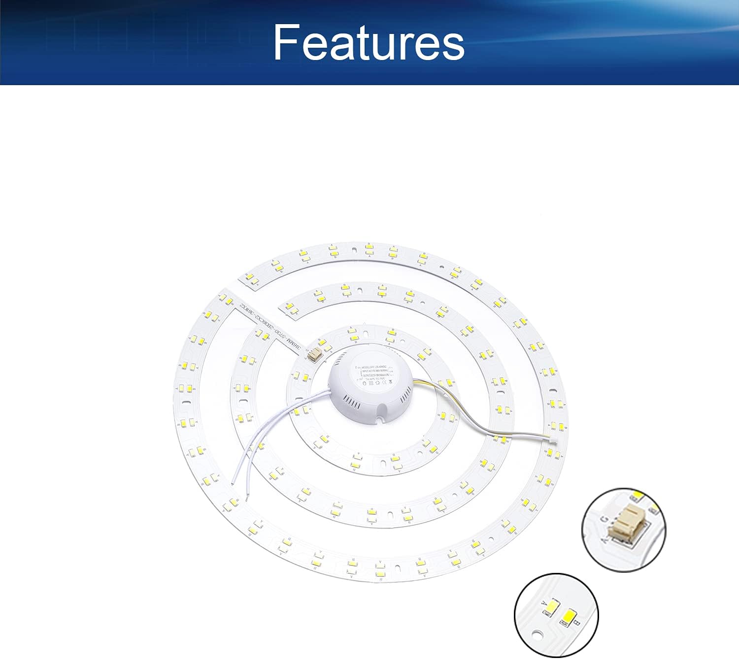 Bettomshin 36W 12.441 in LED luz lámpara chip super brillante de alta potencia o reflector 1pcs