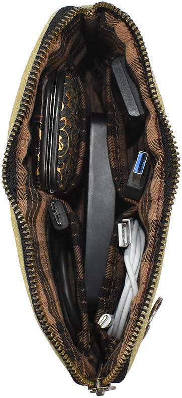 Hide & Drink, Bolsa de equipo con cremallera, bolsa de camping, accesorio de viaje, bolsa multiusos, lona encerada y cuero de grano completo
