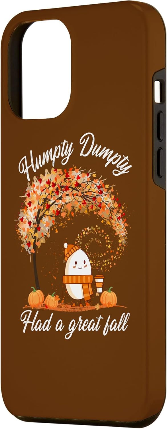 iPhone 14 Pro Max Acción de Gracias Halloween Humpty Dumpty tuvo una gran funda de otoño