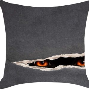 Muised Fundas de almohada de Halloween, fundas de cojín con agujero para mirar, funda de almohada para sofá, funda de asiento de automóvil, Muised Fundas de almohada de Halloween, fundas de cojín con agujero para mirar, funda de almohada para sofá, funda de asiento de automóvil,