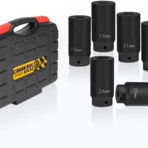 Juego de 6 enchufes de tornillo de manivela  Juego de llaves de vaso de equilibrio armónico de 0.71 pulgadas, 0.79 pulgadas, 0.79 pulgadas, 0.79 Juego de 6 enchufes de tornillo de manivela  Juego de llaves de vaso de equilibrio armónico de 0.71 pulgadas, 0.79 pulgadas, 0.79 pulgadas, 0.79