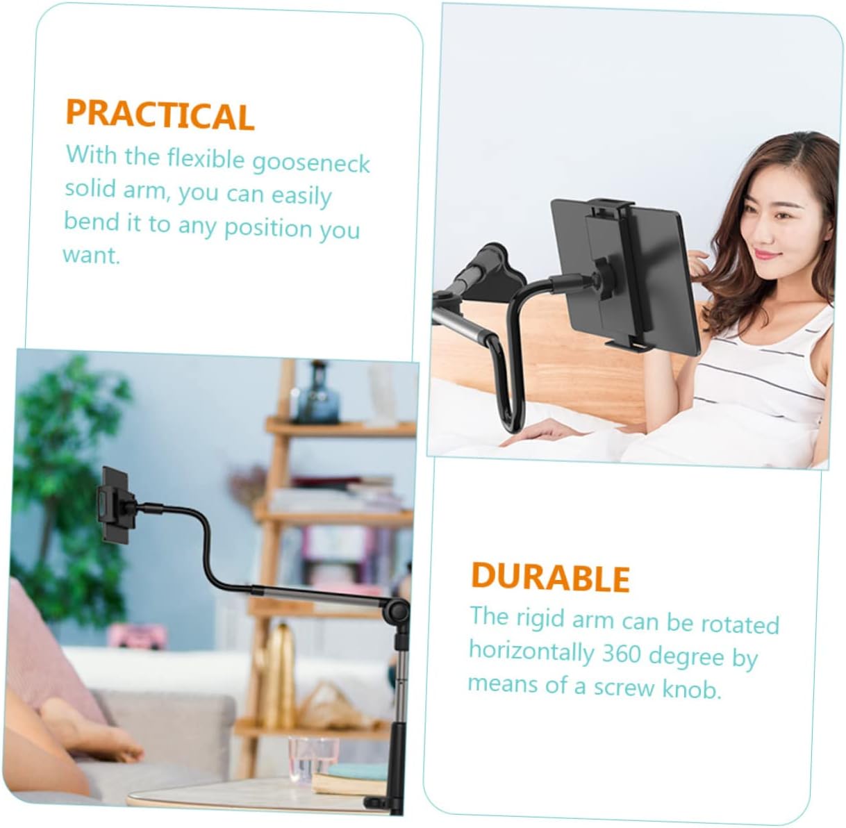 UKCOCO Soporte para teléfono móvil, soporte para teléfono celular, soporte estable para teléfono, soporte para teléfono resistente, accesorios de