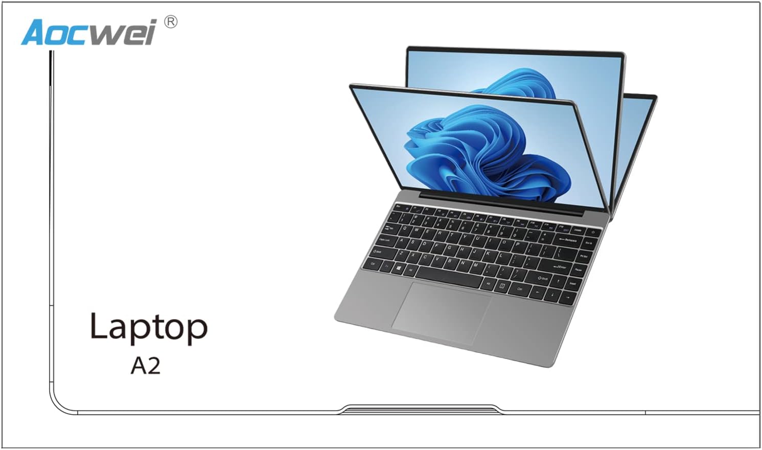 Laptop Win 11 14″ 6GB DDR4 128GB SSD N4020 (hasta 2.8Ghz) 2-Core 1920×1080 FHD Dual WiFi BT4.2 Adaptador Soporte 512GB TF 1TB SSD Expandir para