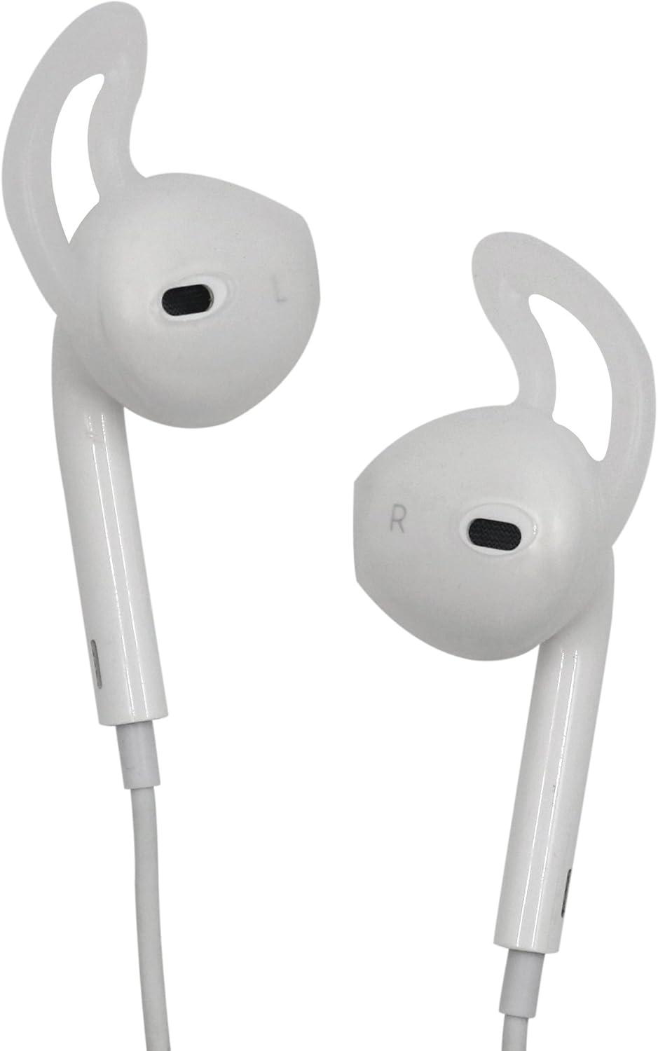 ALXCD Gel para auriculares de iPhone, 4 pares de almohadillas antideslizantes de silicona suave de repuesto para auriculares de iPhone 7 SE 6s