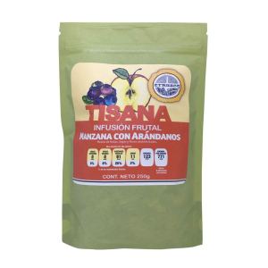 Etrusca Comercial Tisana Infusión Frutal Manzana con Arándano, Sabor Fresco, 8.82 oz Etrusca Comercial Tisana Infusión Frutal Manzana con Arándano, Sabor Fresco, 8.82 oz