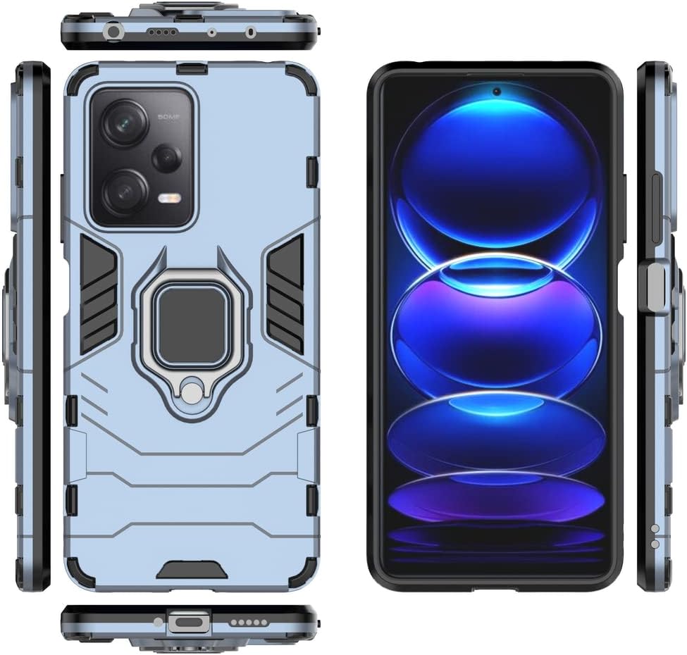 Funda para Xiaomi Redmi Note 12 Pro 5G Caso,Funda de soporte para Xiaomi Redmi Note 12 Pro 5G Case Azul