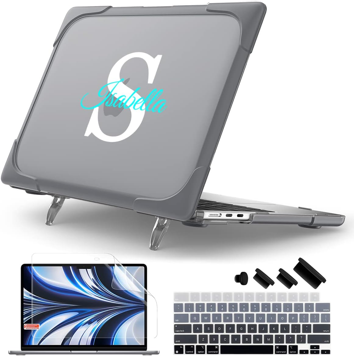 Batianda Funda personalizable para MacBook Air 2023 de 15 pulgadas con chip M2 modelo A2941, resistente a prueba de golpes, carcasa rígida