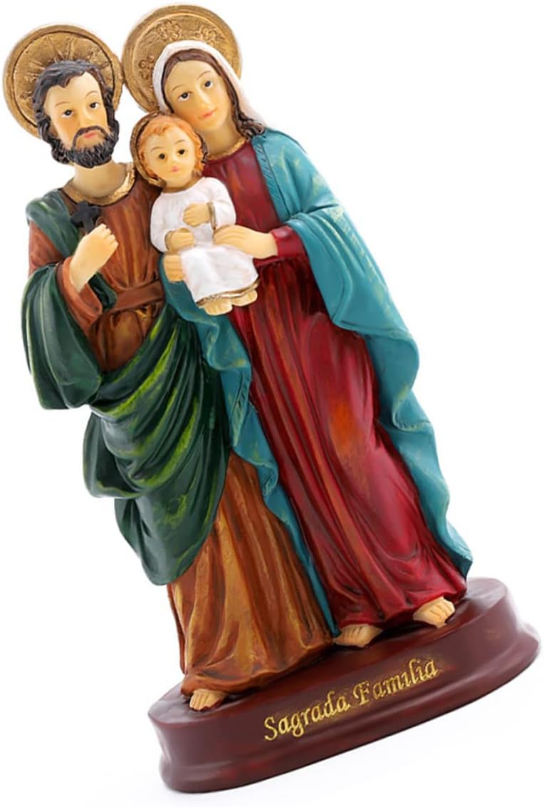 Yardwe Adornos de Jesús, decoración de oficina, decoración para el hogar, decoración al aire libre, cocina, estatua de Virgen de la iglesia, figura