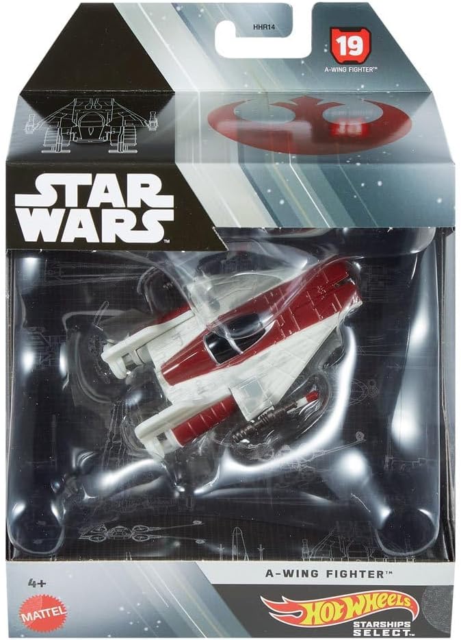 Hot Wheels Star Wars Starships Select Premium Diecast A-Wing Fighter