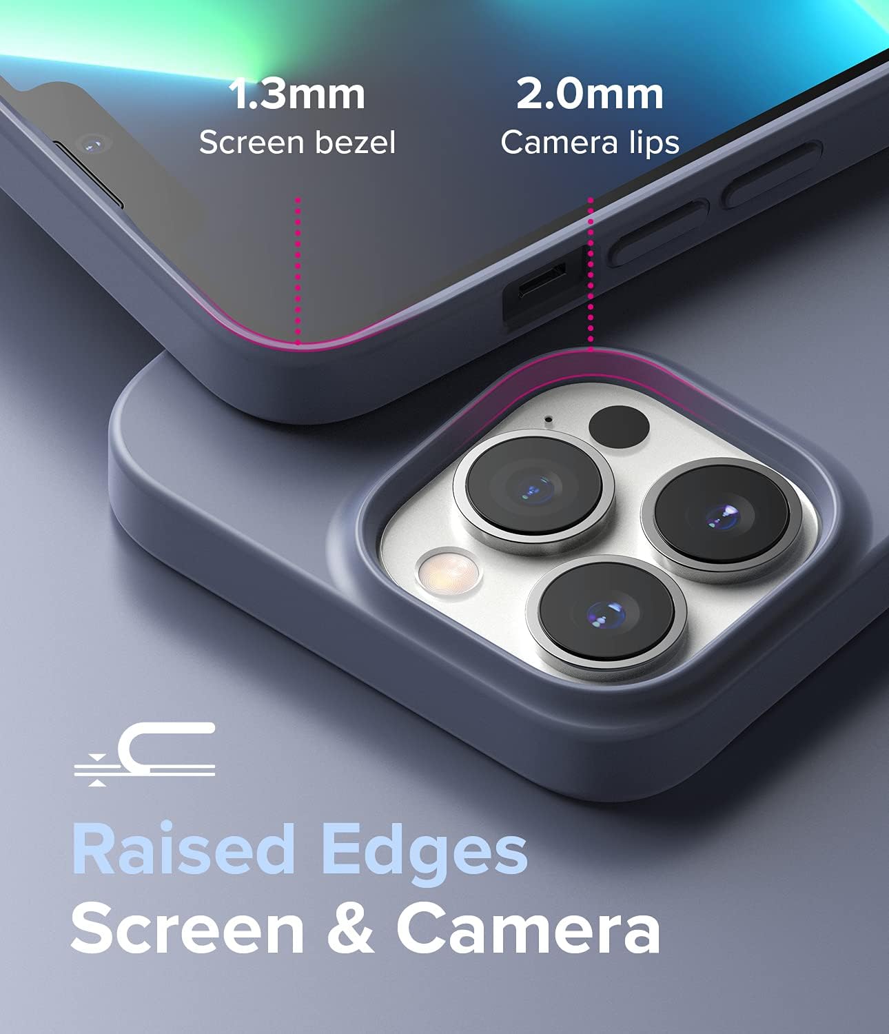 Ringke Funda compatible con iPhone 13 Pro, Air-S tipo silicona a prueba de golpes, flexible, mate, TPU fina, protección completa para teléfono de