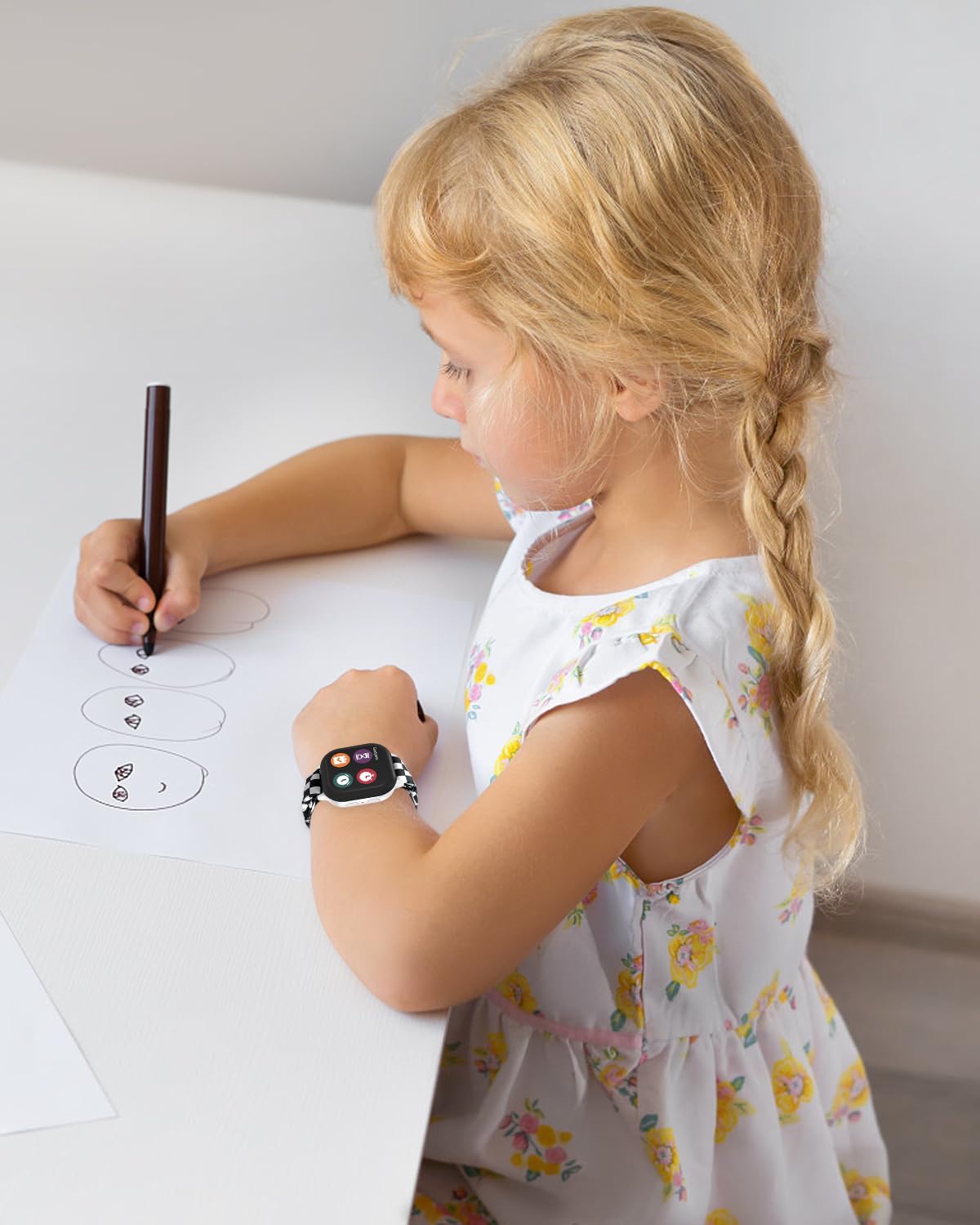 NewJourney Correa elástica compatible con Gizmo Watch 321 y Gabb Watch 321 y SyncUP para niños, bonito reloj elástico impreso de repuesto de banda