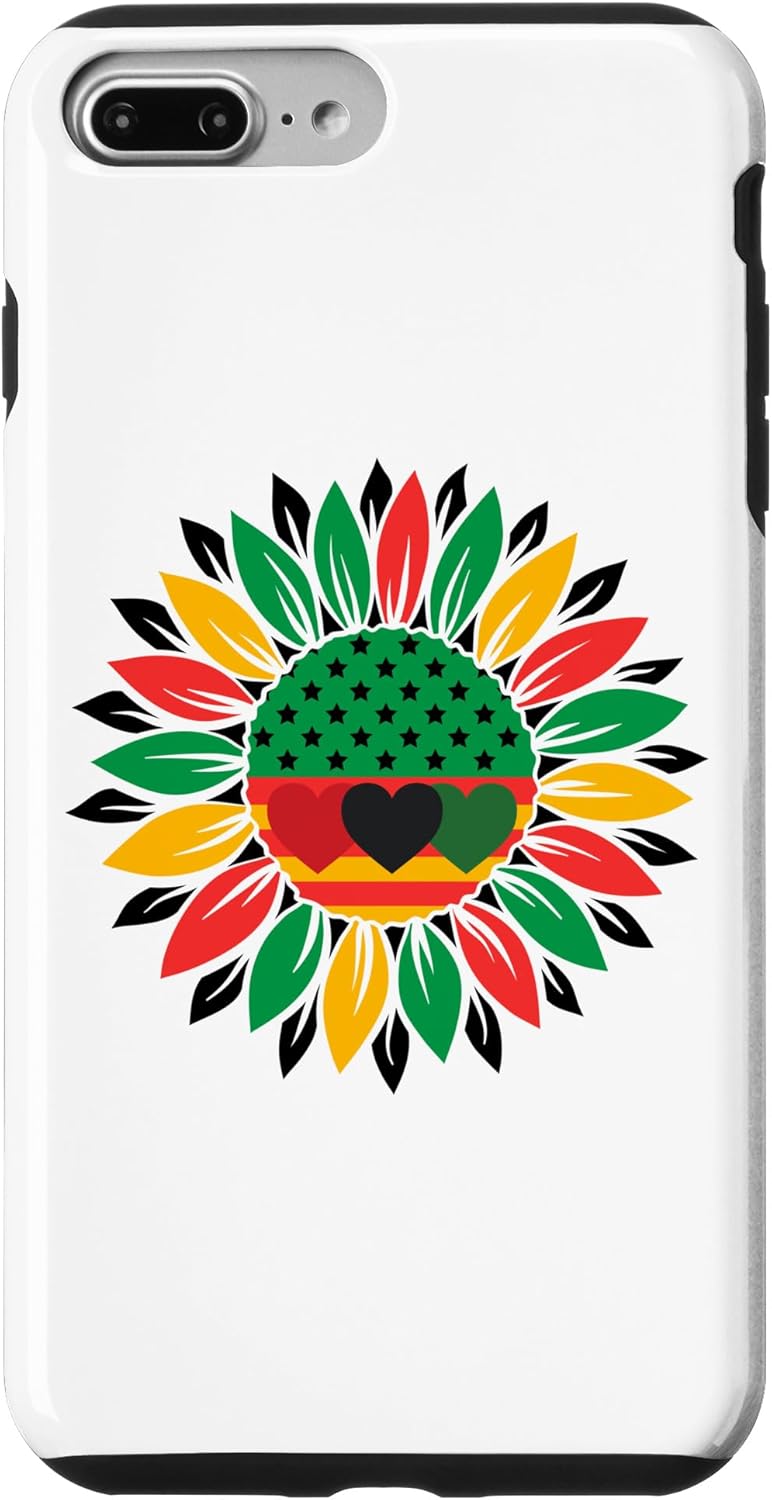 iPhone 7 Plus8 Plus African American Black Pride Juneteenth Sunflower Case