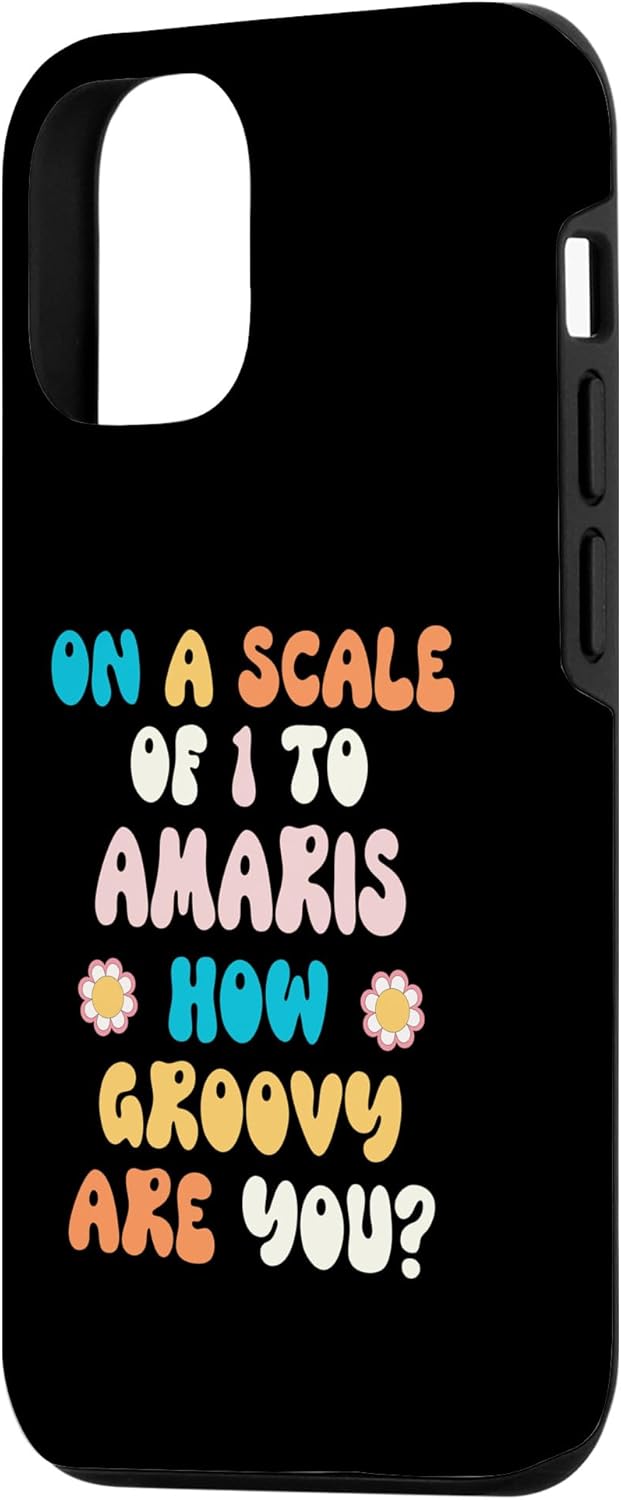 iPhone 14 AMARIS Cute Retro Girls Groovy AMARIS Personalized Name Case