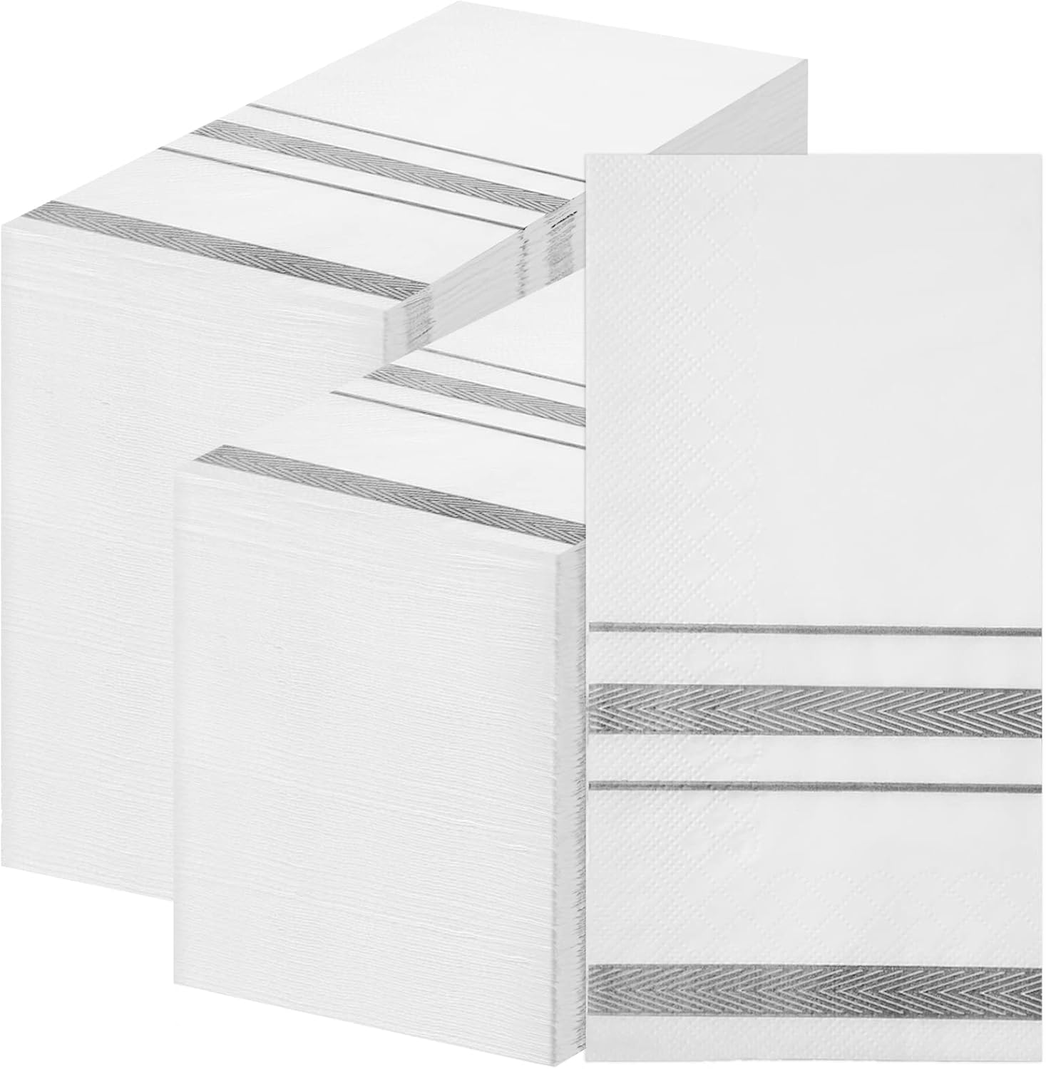 Paquete de 200 toallas de mano desechables para baño, servilletas de cena, servilletas desechables para invitados, servilletas de baño decorativas,