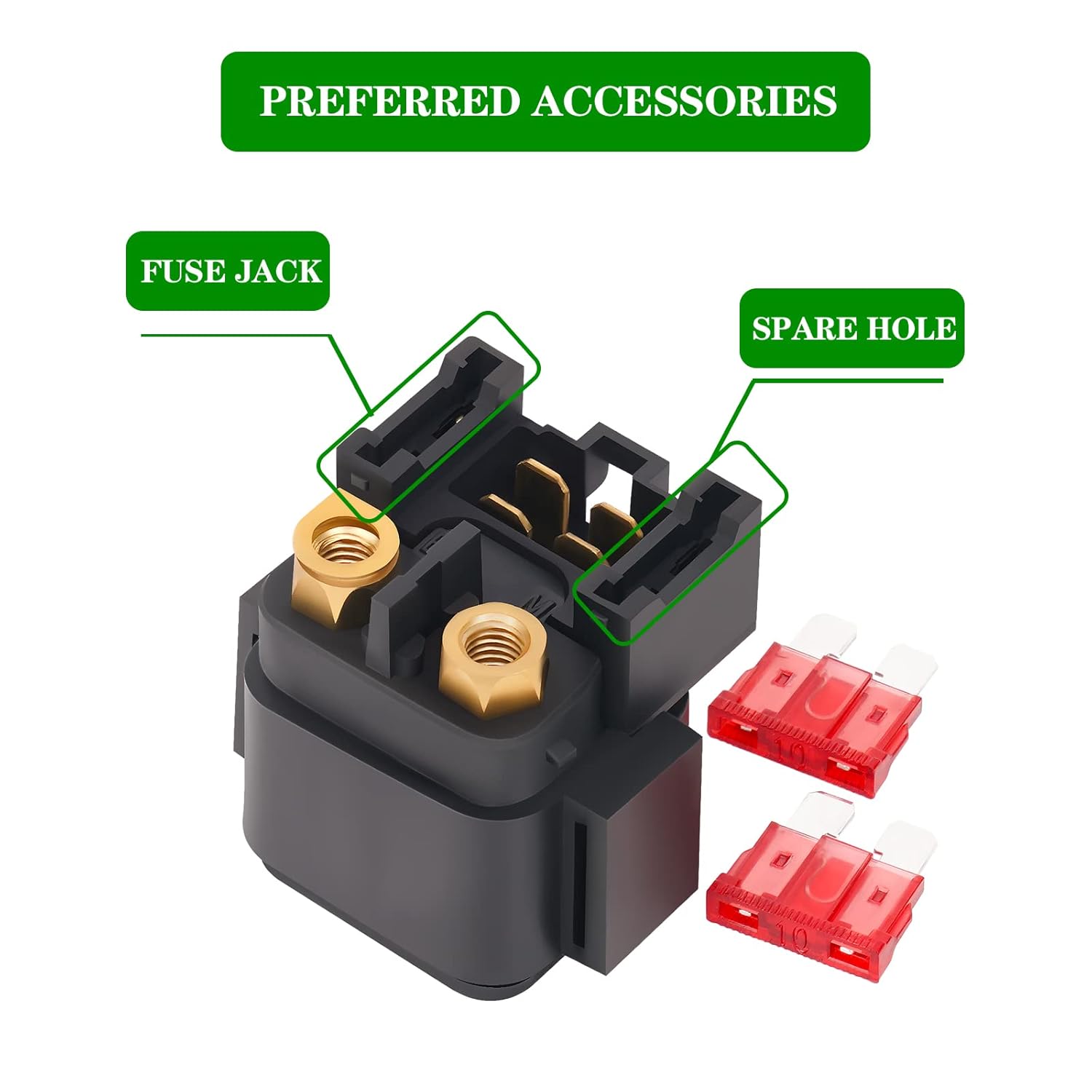 Road Passion Relé solenoide de arranque para Yamaha Kodiak 400 YFM400 2000-2006 Kodiak 450 YFM450 2003 2004 2005 2006 ATV