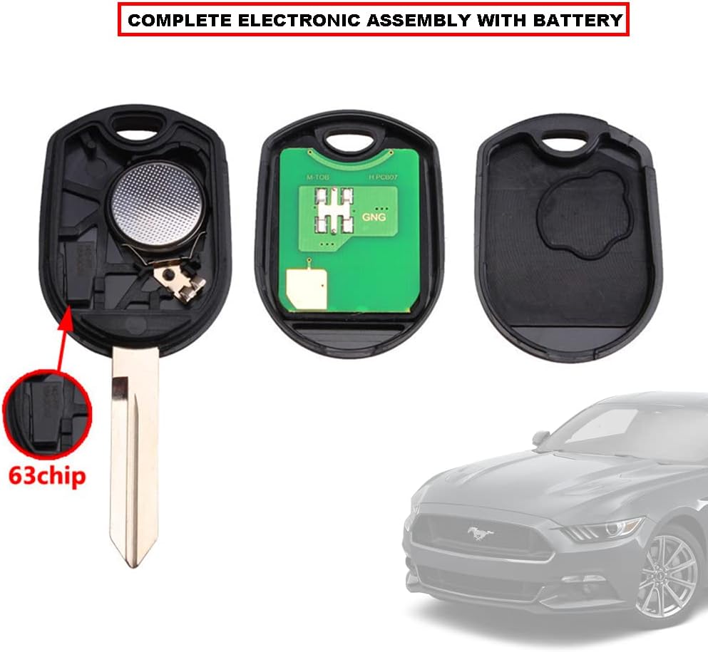 Repuesto de mando a distancia para Ford Explorer 01-2015 Mustang 05-2014 Expedition 03-2017 Edge 07-2015 Focus 06-2012y Lincoln Mercury Sable Mazda