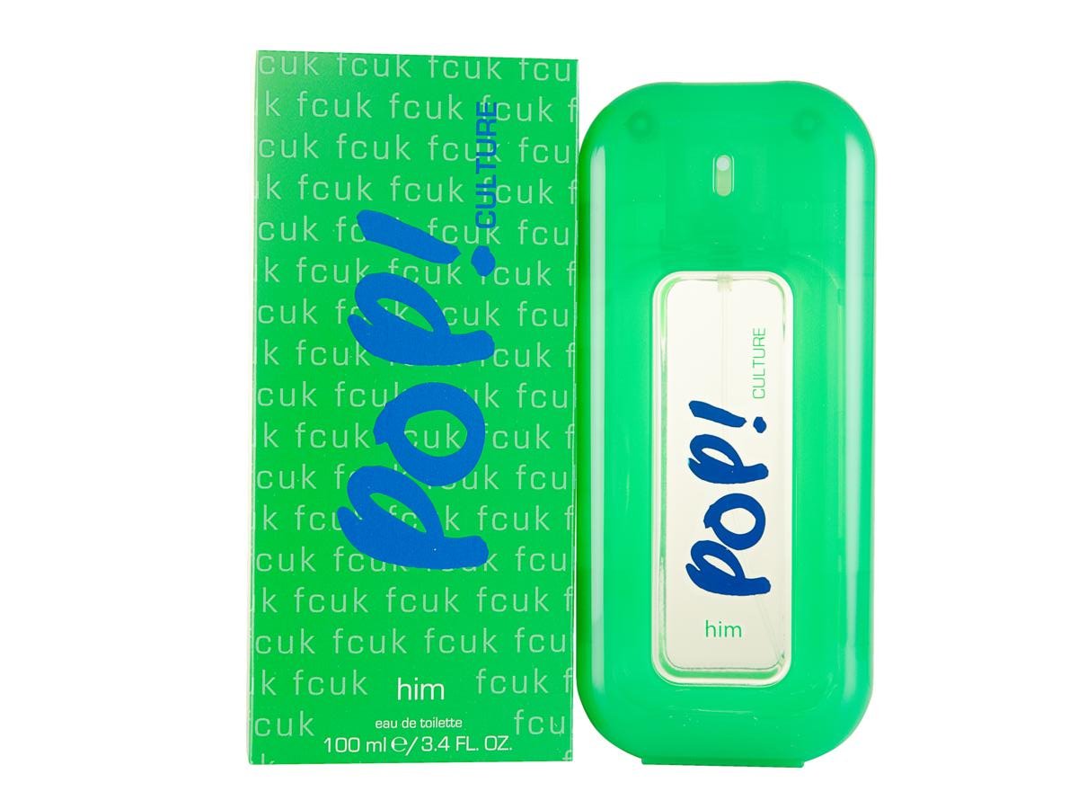 Fcuk Pop Culture Eau de Toilette Spray para hombre, 3.4 onzas líquidas