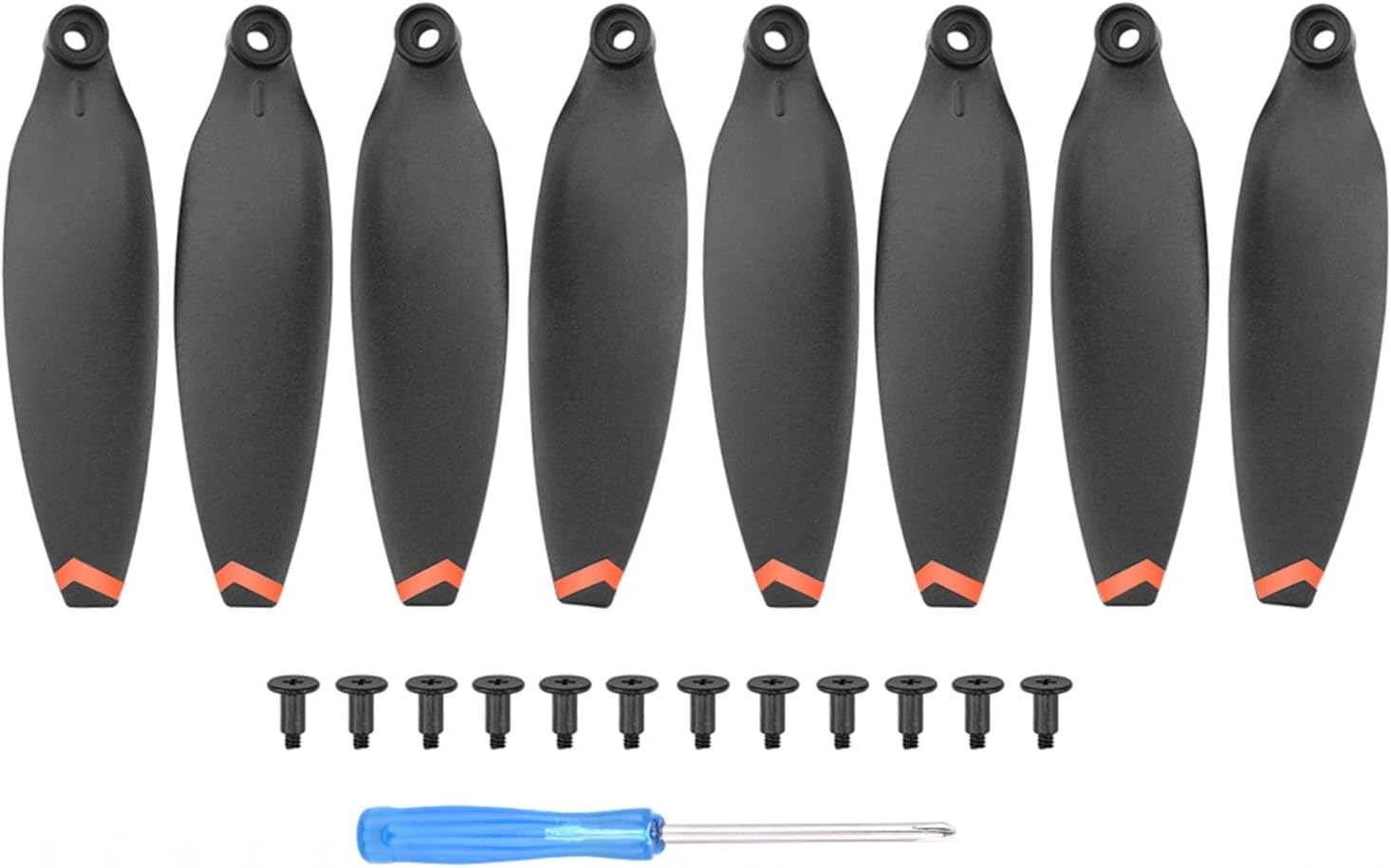 SeiZed Drone Propeller for FIMI X8 Mini Blade Props Spare Parts Quick-Release Low Noise CWCCW Propeller Accessory (Color  Orange Edge)