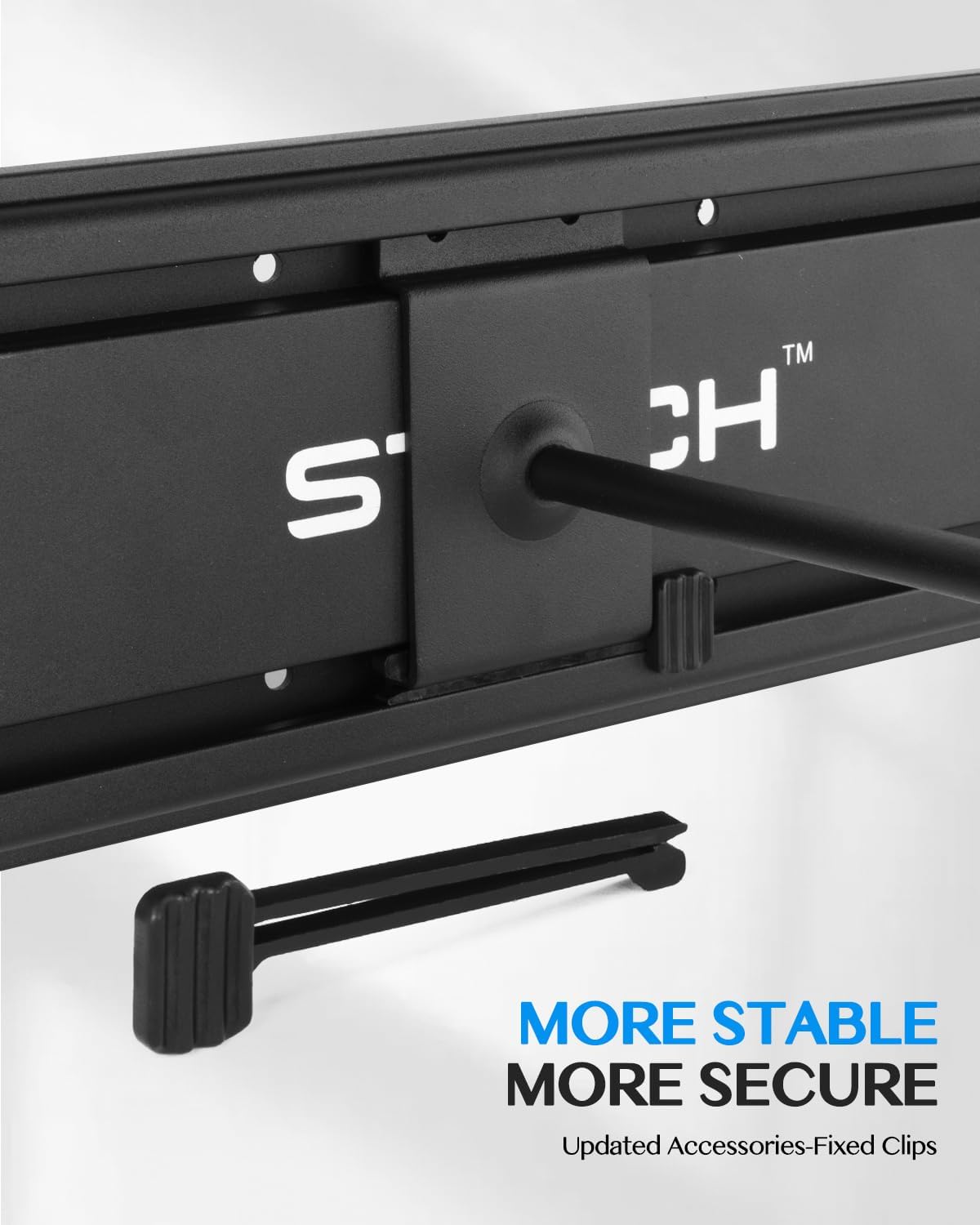 STRICH Perchas de montaje en pared para múltiples guitarras, capacidad para 5 guitarras, soporte de metal de aluminio fuerte para guitarra, soporte