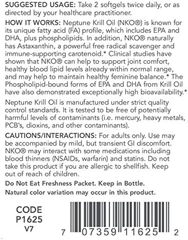 Protocol For Life Balance Aceite de krill de Neptuno, 60 unidades
