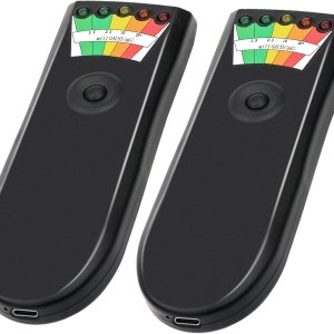 EMF Medidores 5 luces detector de campo magnético portátil, detector de emf de caza fantasma para oficinahogarexterior (paquete de 2) EMF Medidores 5 luces detector de campo magnético portátil, detector de emf de caza fantasma para oficinahogarexterior (paquete de 2)