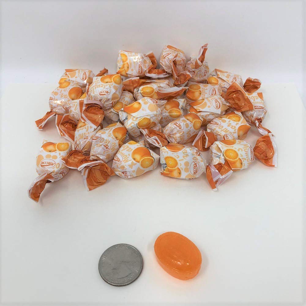Arcor Bon Bons de fruta rellena de naranja 2 libras de caramelo duro de naranja a granel