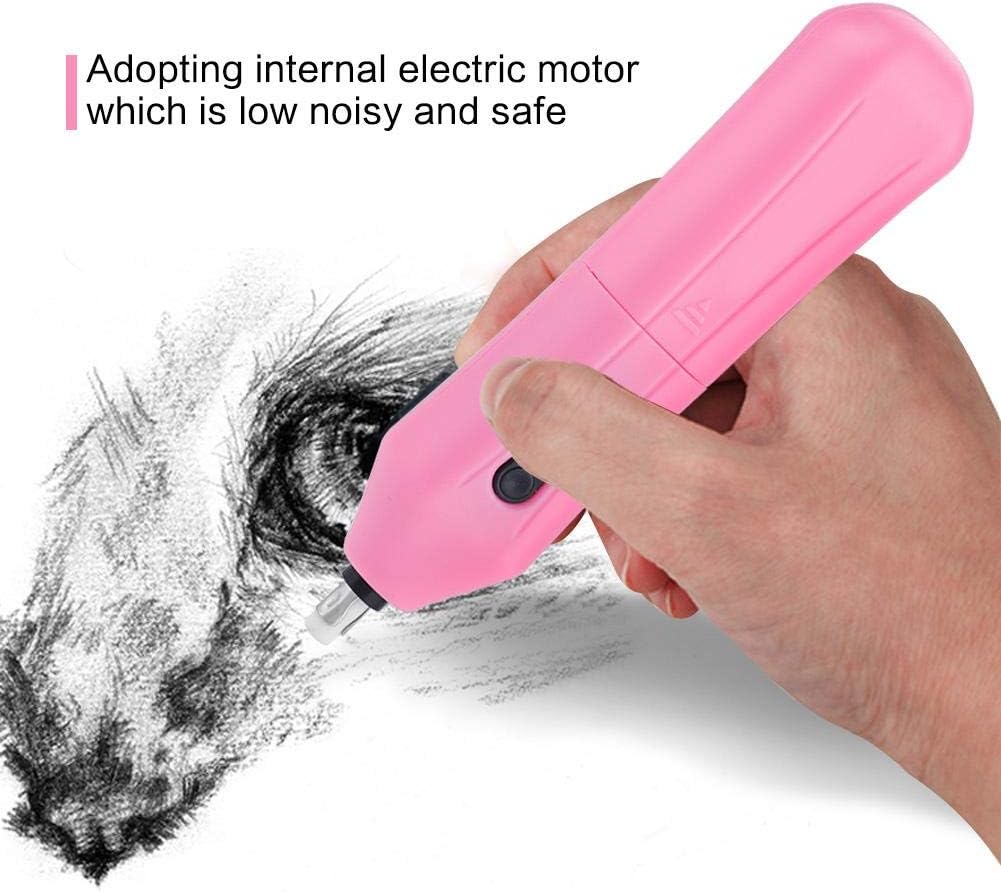 Kit de borrador eléctrico, borrador automático a pilas con 10 recambios de borrador para dibujar, pintar, bocetar, dibujar, planos arquitectónicos